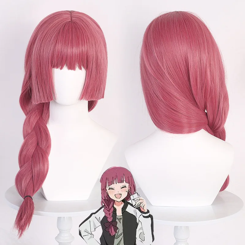 

Hiroi Kikuri Wig Anime Bocchi The Rock! Cosplay Cosplay Braids 65cm Red Heat Resistant Wig Synthetic Hair Halloween Carnival