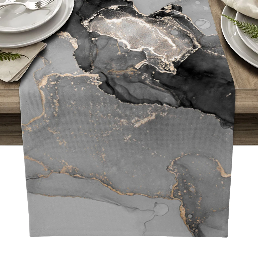 Marble Texture Ink Black and White Table Runner for Dining Table Party Dining Table Runner Wedding Table Decor Washable
Marble Texture Ink Black and White Table Runner for Dining Table Party Dining Table Runner Wedding Table Decor Washable