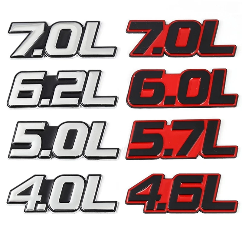 For BMW Audi Honda Mazda Toyota 3D Metal 4.0L 4.6L 4.7L 5.0L 5.7L 6.0L 6.2L 6.4L 7.0L Car Sticker Rear Trunk Emblem Badge Decals
For BMW Audi Honda Mazda Toyota 3D Metal 4.0L 4.6L 4.7L 5.0L 5.7L 6.0L 6.2L 6.4L 7.0L Car Sticker Rear Trunk Emblem Badge Decals