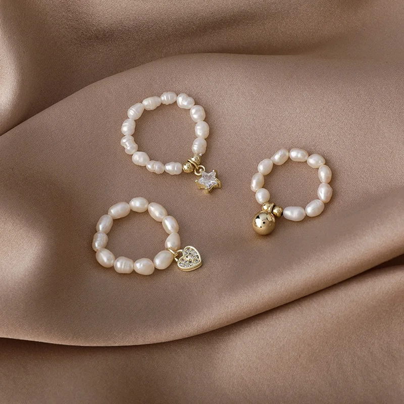 Fashion Love Heart Pearl Rings for Women Exquisite Star Freshwater Pearl Ring Wedding Party Jewelry Accessories Gift
Fashion Love Heart Pearl Rings for Women Exquisite Star Freshwater Pearl Ring Wedding Party Jewelry Accessories Gift