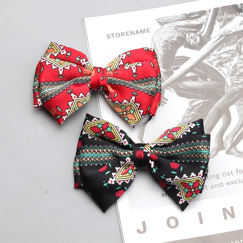 Retro Bow Hair Clips Women's Fashion Classic Pattern Hair Accessories Party Beach Hair Accessories Beautiful Elegant Headwear
Retro Bow Hair Clips Women's Fashion Classic Pattern Hair Accessories Party Beach Hair Accessories Beautiful Elegant Headwear