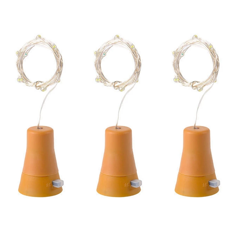 3PCS Solar 2M LED Cork Shaped 20 LED Night Fairy String Light Kork Solarbetrieben Licht Wine Bottle Lamp White
3PCS Solar 2M LED Cork Shaped 20 LED Night Fairy String Light Kork Solarbetrieben Licht Wine Bottle Lamp White