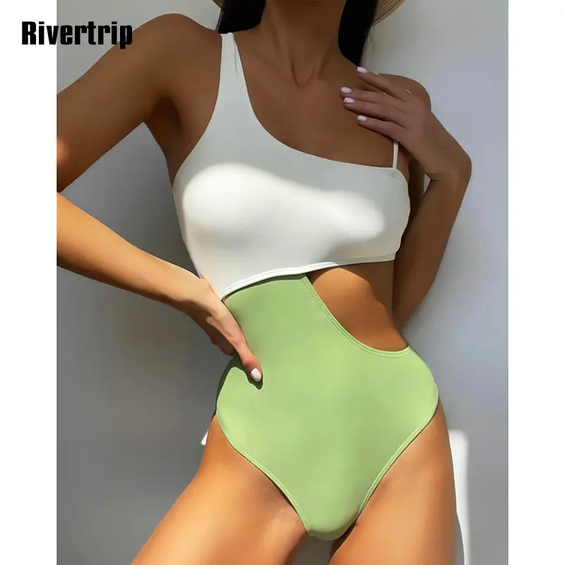 Rivertrip Sexy Two Tone One Piece Swimsuit Ring Linked Swimwear Women Cut Out Swimming Suit for Women High Cut Monokini 2022 New
Rivertrip Sexy Two Tone One Piece Swimsuit Ring Linked Swimwear Women Cut Out Swimming Suit for Women High Cut Monokini 2022 New