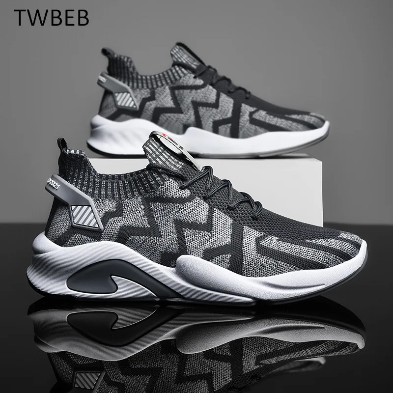 New Men's Sports Shoes Flying Woven Men's Running Shoes Outdoor Breathable Non Slip Sports Shoes Men Sthick Sole Sneakers
New Men's Sports Shoes Flying Woven Men's Running Shoes Outdoor Breathable Non Slip Sports Shoes Men Sthick Sole Sneakers