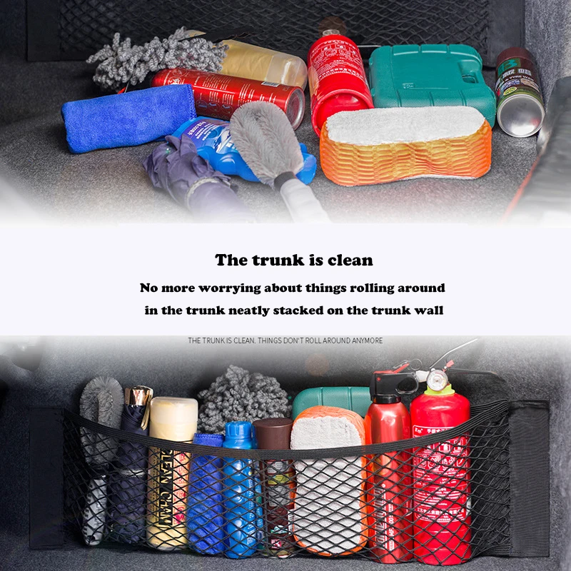 Magic Sticker Pocket Bag Mesh Universal Car Back Rear Trunk Seat Storage Bag Auto Organizer Elastic String Luggage Net
Magic Sticker Pocket Bag Mesh Universal Car Back Rear Trunk Seat Storage Bag Auto Organizer Elastic String Luggage Net