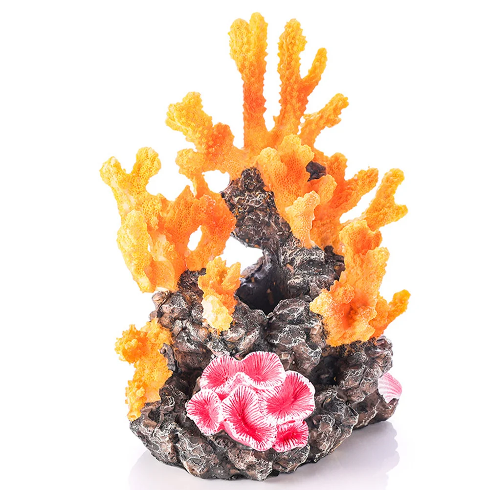 

Simulated Coral Landscaping Fish Tank Decorations Aquatic Turtle Accessories Artificial Ornaments Aquarium Resin Betta