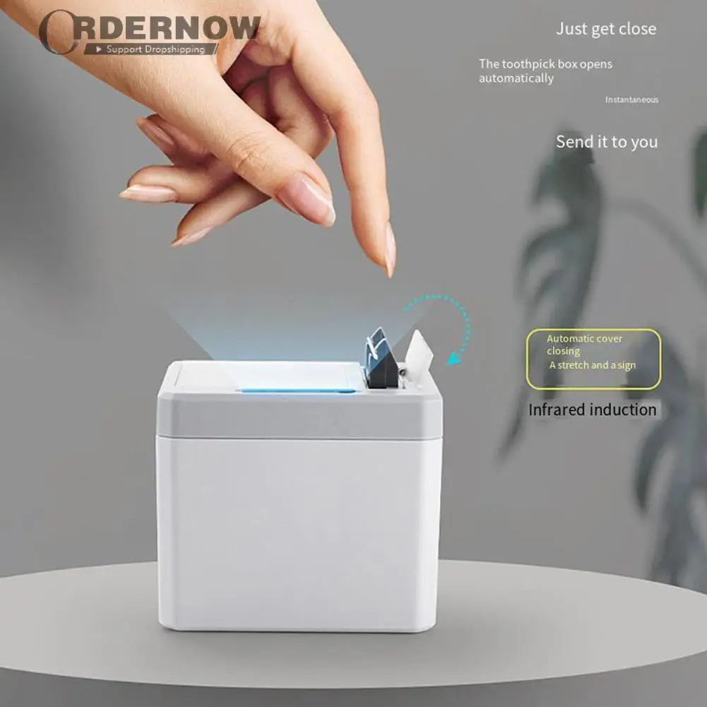 Household Electric Toothpicks Storage Box Elektrische Tandenstoker Houder Draagbare Automatic Sensor Induction Dispenser
Household Electric Toothpicks Storage Box Elektrische Tandenstoker Houder Draagbare Automatic Sensor Induction Dispenser