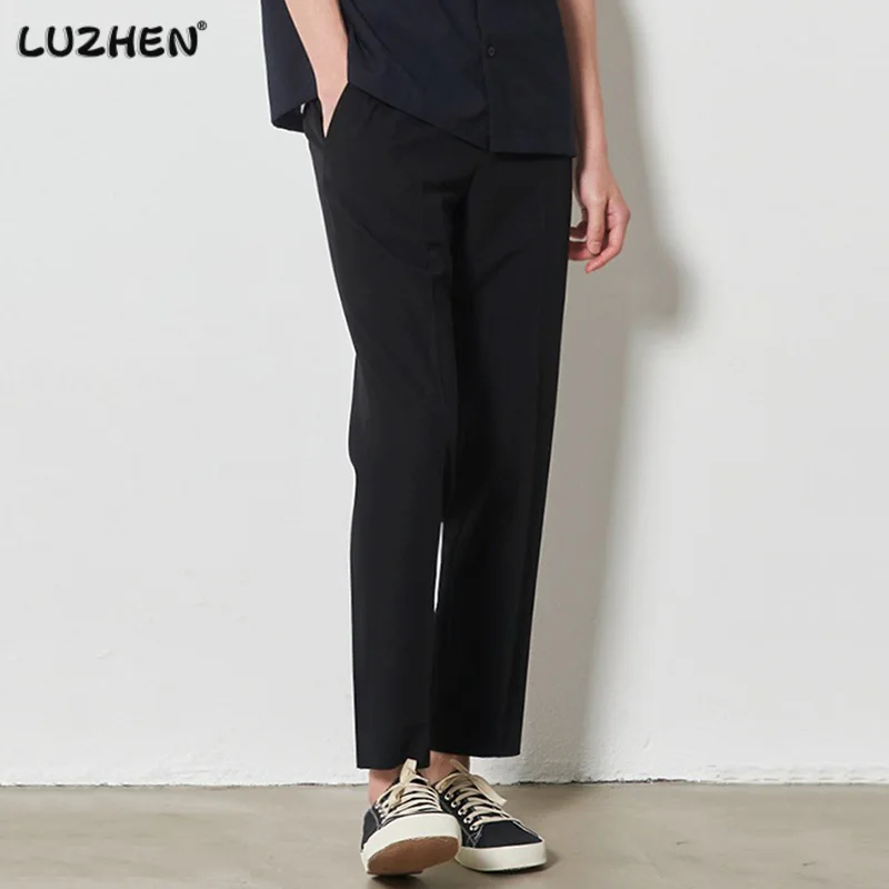 LUZHEN Business Trousers Trend Men's Loose Straight Suit Pants Vertical Korean Style Male Thin Khaki Casual Autumn New 51a3d3
LUZHEN Business Trousers Trend Men's Loose Straight Suit Pants Vertical Korean Style Male Thin Khaki Casual Autumn New 51a3d3