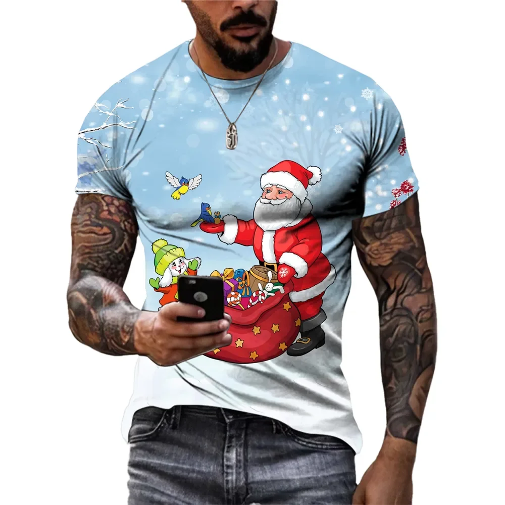 3D Santa Claus Pattern Men's T Shirt Christmas Harajuku New Year Party Short Sleeve X'mas Tops Casual O-neck Oversized T-shirts
3D Santa Claus Pattern Men's T Shirt Christmas Harajuku New Year Party Short Sleeve X'mas Tops Casual O-neck Oversized T-shirts