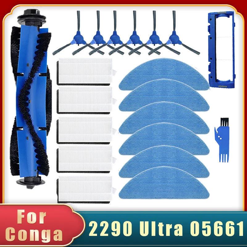 For Cecotec Conga 2290 Ultra 05661 Robot Vacuum Replacement Spare Parts Accessories Main Side Brush Hepa Filter Mop Rag
For Cecotec Conga 2290 Ultra 05661 Robot Vacuum Replacement Spare Parts Accessories Main Side Brush Hepa Filter Mop Rag