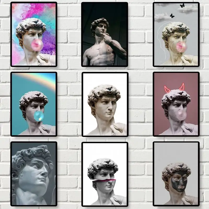Funny David Statue Abstract Art POSTER Poster Prints Wall Pictures Living Room Home Decoration Small
Funny David Statue Abstract Art POSTER Poster Prints Wall Pictures Living Room Home Decoration Small