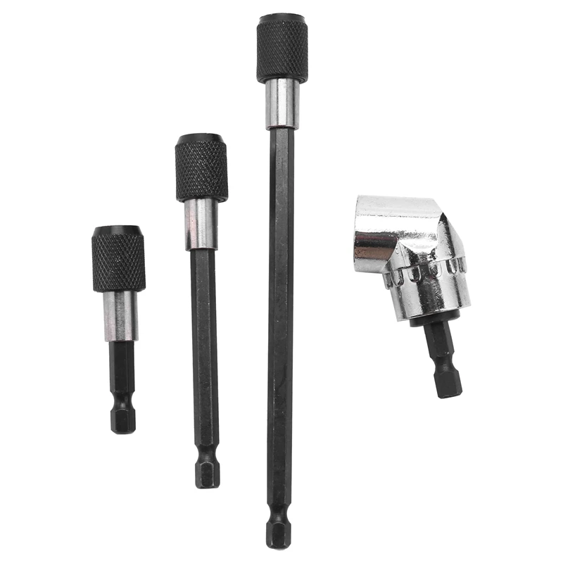 Right Angle Drill 105 Degree Driver Extension Power Screwdriver Attachment 1/4 Inch Hex Magnetic Bit Socket Holder Adaptor And 3
Right Angle Drill 105 Degree Driver Extension Power Screwdriver Attachment 1/4 Inch Hex Magnetic Bit Socket Holder Adaptor And 3