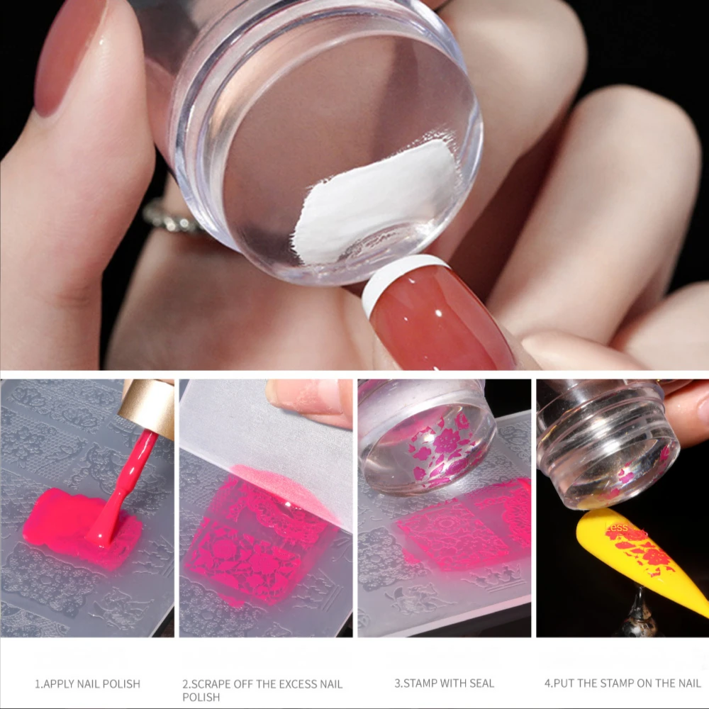 Luminous Nail Stamper with Jelly Transparent Fluorescence Silicone Stamp for French Nails Manicuring Kits Nail Art Tools Set
Luminous Nail Stamper with Jelly Transparent Fluorescence Silicone Stamp for French Nails Manicuring Kits Nail Art Tools Set