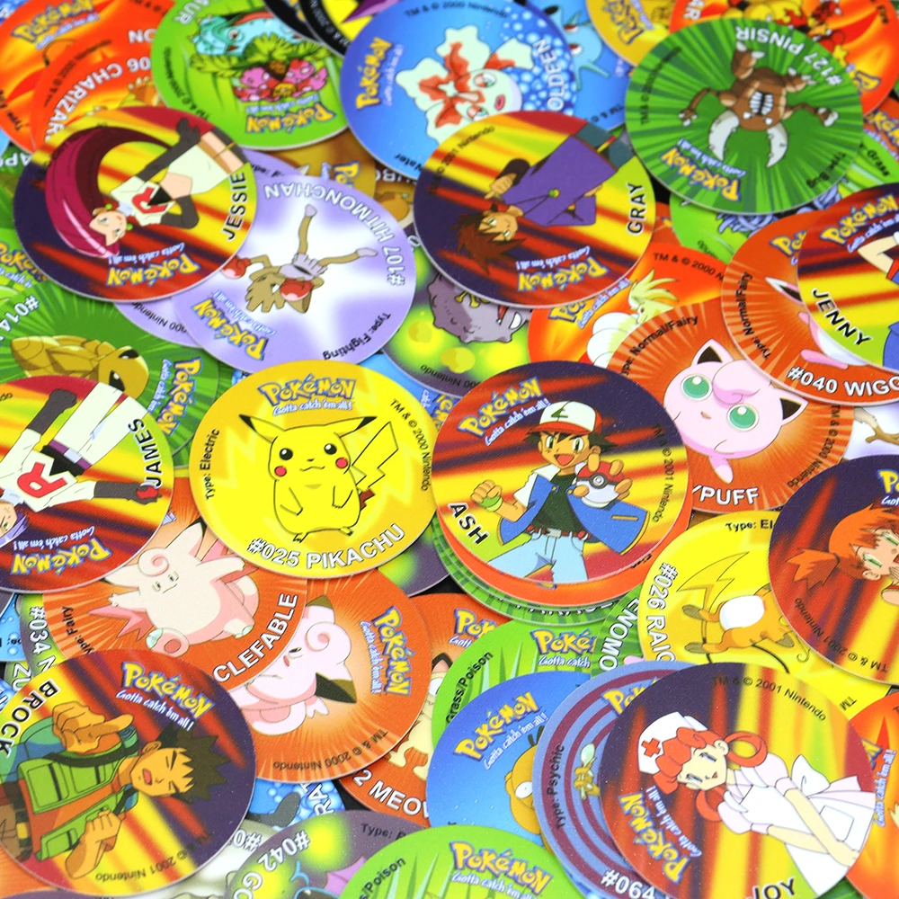 160 Ash Ketchum Tazos Pokemon Card Starter Pokemon Collection Card Pikachu Round Cards PVC Scarce First 1st Edition Collectibles
160 Ash Ketchum Tazos Pokemon Card Starter Pokemon Collection Card Pikachu Round Cards PVC Scarce First 1st Edition Collectibles
