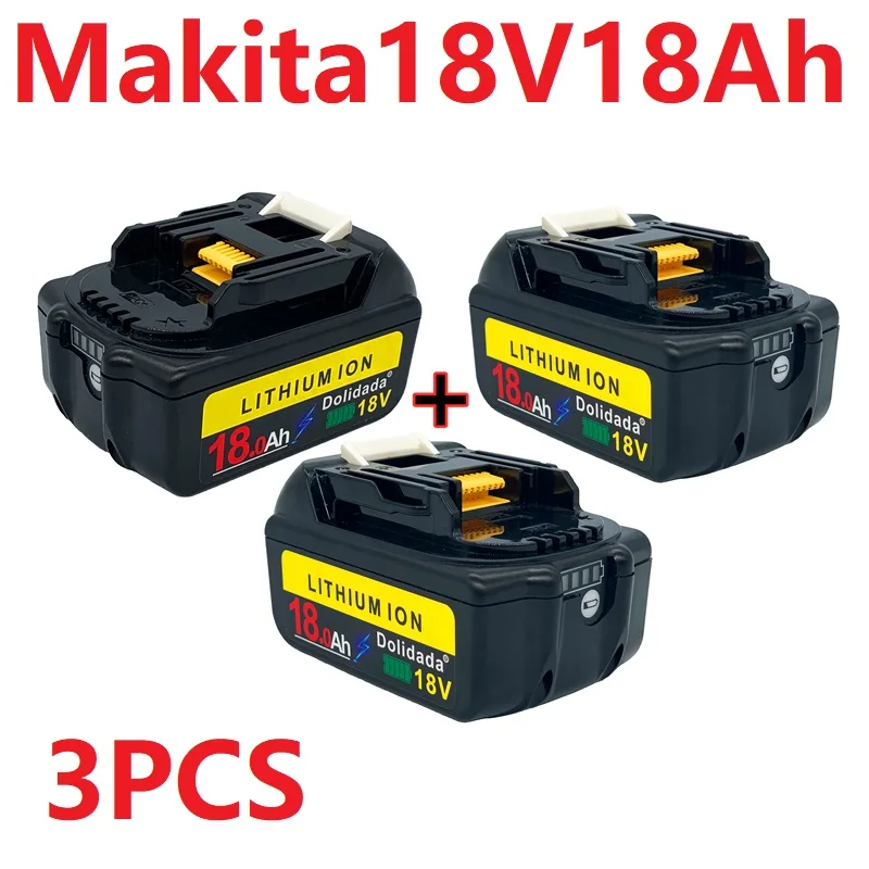 Перезаряжаемая литий-ионная батарея Makita 18 в 18 Ач универсальная модель 18 в электрический инструмент Makita НОВАЯ безопасная совместимая замена 3 шт.
Перезаряжаемая литий-ионная батарея Makita 18 в 18 Ач универсальная модель 18 в электрический инструмент Makita НОВАЯ безопасная совместимая замена 3 шт.