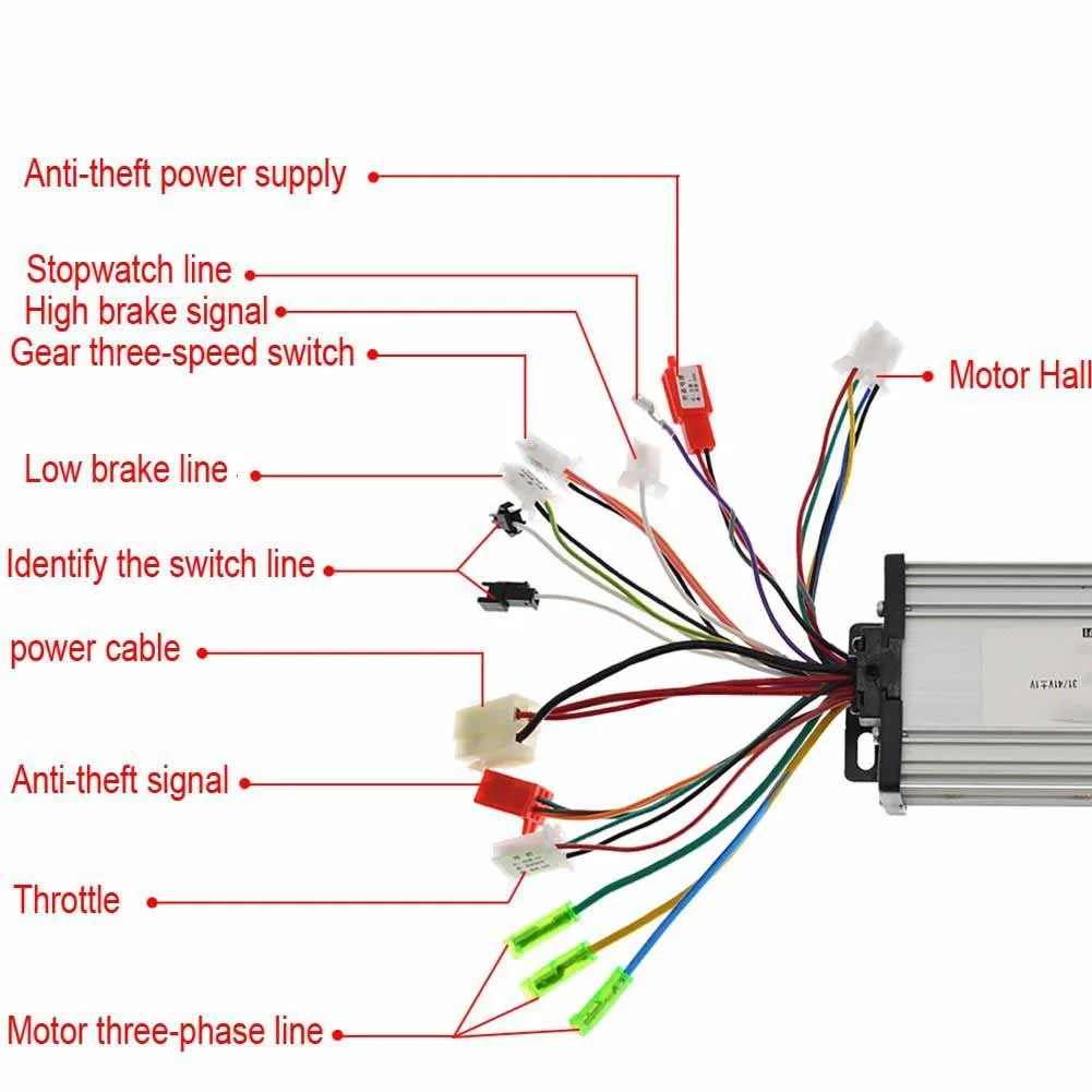 New Practical Controller Electric Bicycle 350W E-bike Silver 17A 1PCS Universal 285g 36V-48V 500W 8.9 X 5.2 X 3cm
New Practical Controller Electric Bicycle 350W E-bike Silver 17A 1PCS Universal 285g 36V-48V 500W 8.9 X 5.2 X 3cm