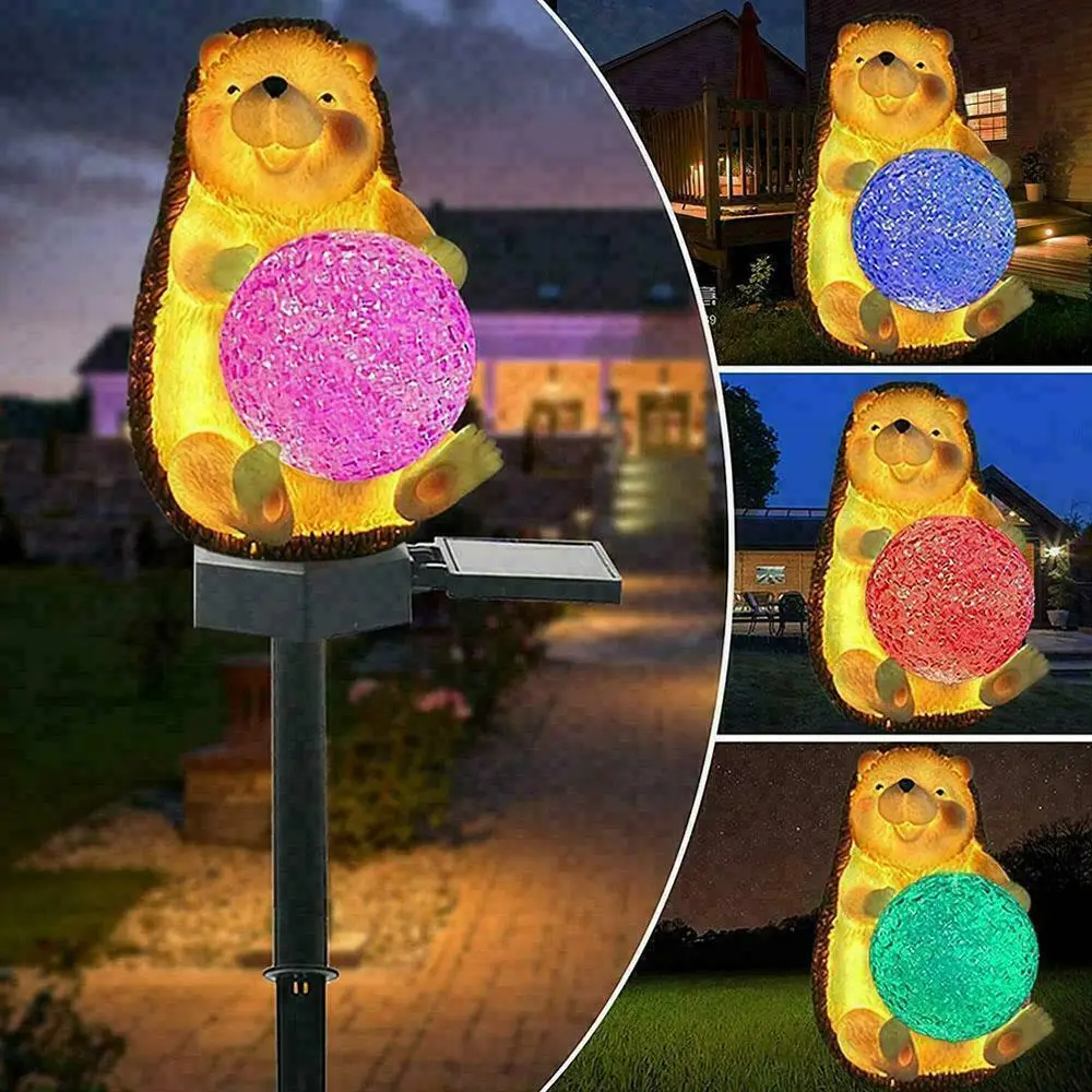Outdoor Solar Powered Garden LED Lights Hedgehog Animal Lawn Lamp New Waterproof Landscape Lamp 
Outdoor Solar Powered Garden LED Lights Hedgehog Animal Lawn Lamp New Waterproof Landscape Lamp