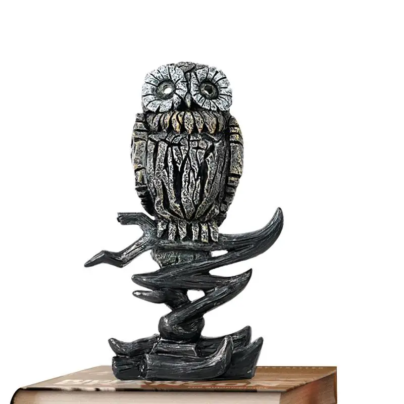 

Resin Eagle Statue Creative Owl Desktop Figurine Decor Resin Crafts Desktop Ornaments Owl Eagle Exhibition Gardening Decoration