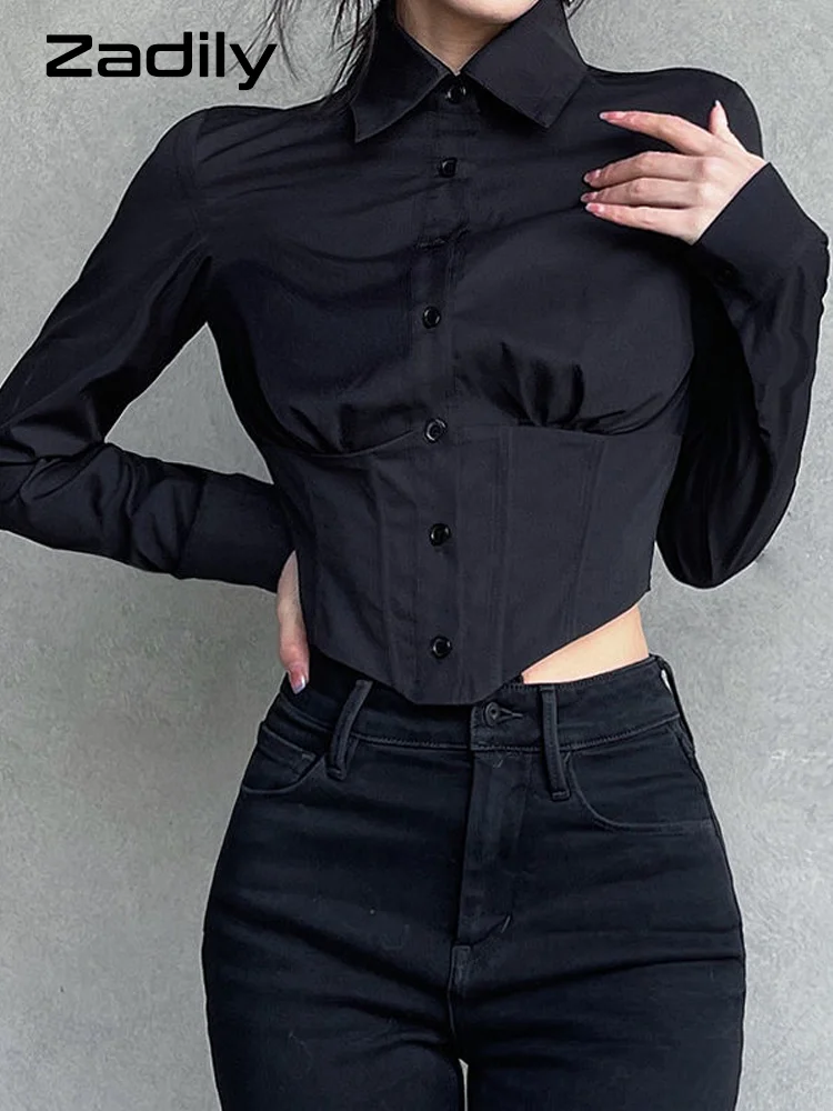Zadily Y2K Sexy Long Sleeve Women Shirt Street Gothic Slim Button Ladies Crop Top 2022 Summer Club Female Clothing Blouse Tops
Zadily Y2K Sexy Long Sleeve Women Shirt Street Gothic Slim Button Ladies Crop Top 2022 Summer Club Female Clothing Blouse Tops