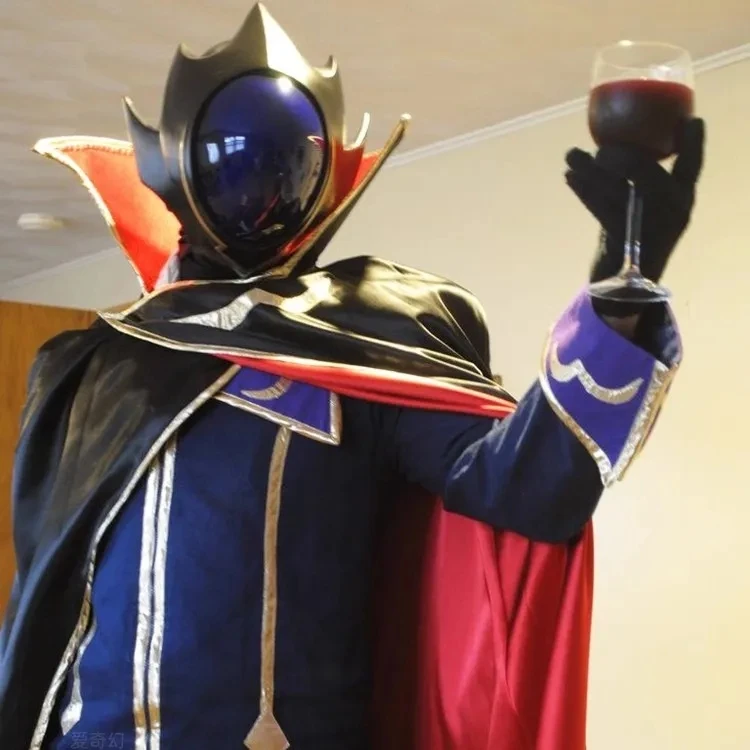 Anime Code Geass Lelouch of the Rebellion Zero Cosplay Costumes Men's Uniform Outfit Cloak Halloween Shoes Mask Full Set
Anime Code Geass Lelouch of the Rebellion Zero Cosplay Costumes Men's Uniform Outfit Cloak Halloween Shoes Mask Full Set