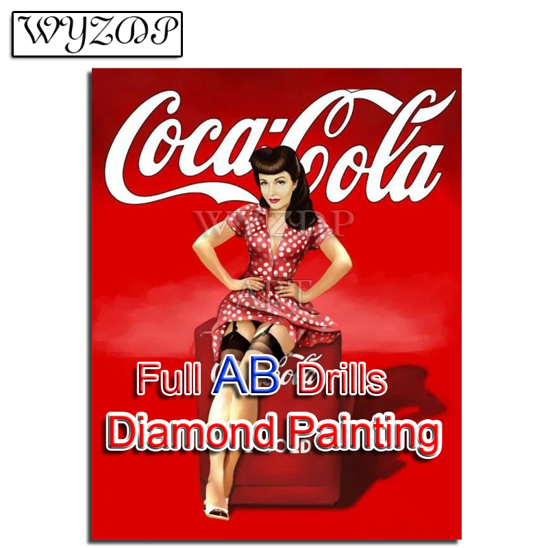 5D Diy Diamond Painting Full AB Square Drills Mosaic Embroidery Cola Girl AB Diamond Art Manual Gift Kits Home Decoration 
5D Diy Diamond Painting Full AB Square Drills Mosaic Embroidery Cola Girl AB Diamond Art Manual Gift Kits Home Decoration