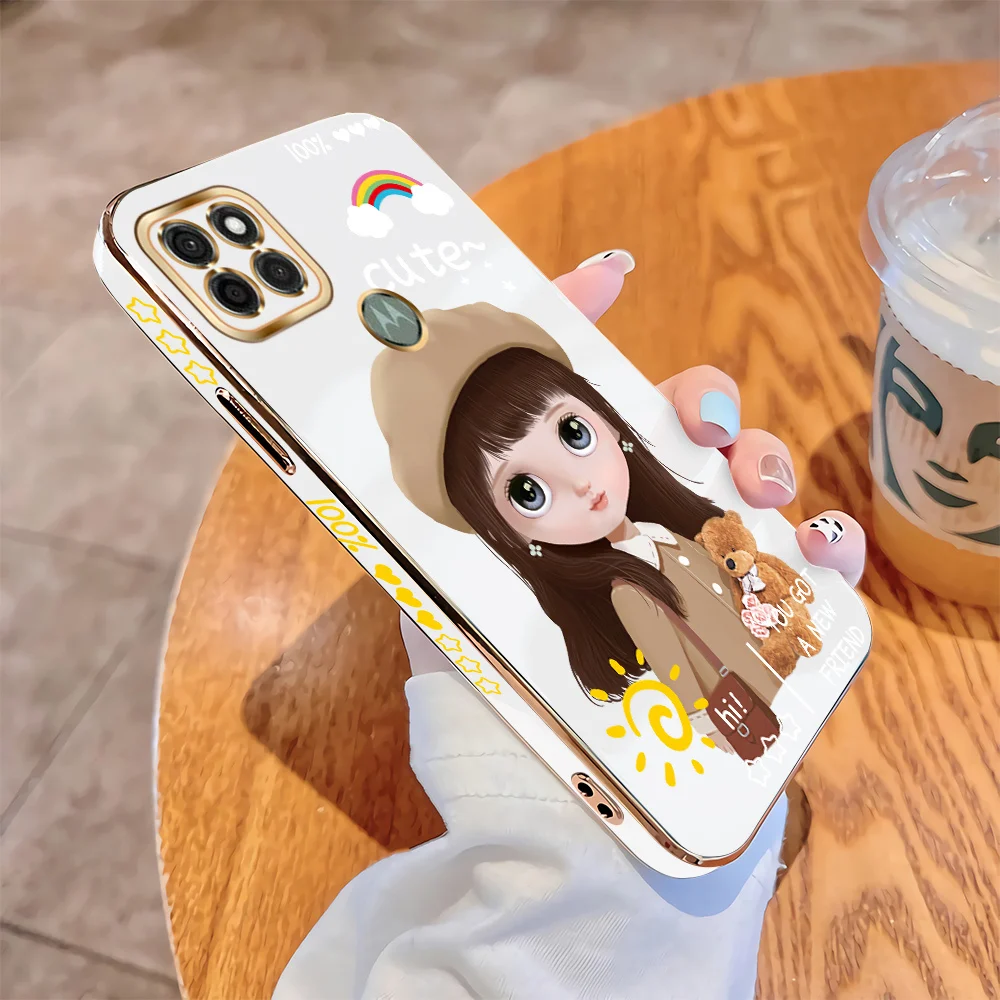 For Motorola Moto G9 Power G9 Plus G9 Play Luxury Square Case Cartoon Girls Plating Soft TPU Cover Shockproof Cases
For Motorola Moto G9 Power G9 Plus G9 Play Luxury Square Case Cartoon Girls Plating Soft TPU Cover Shockproof Cases