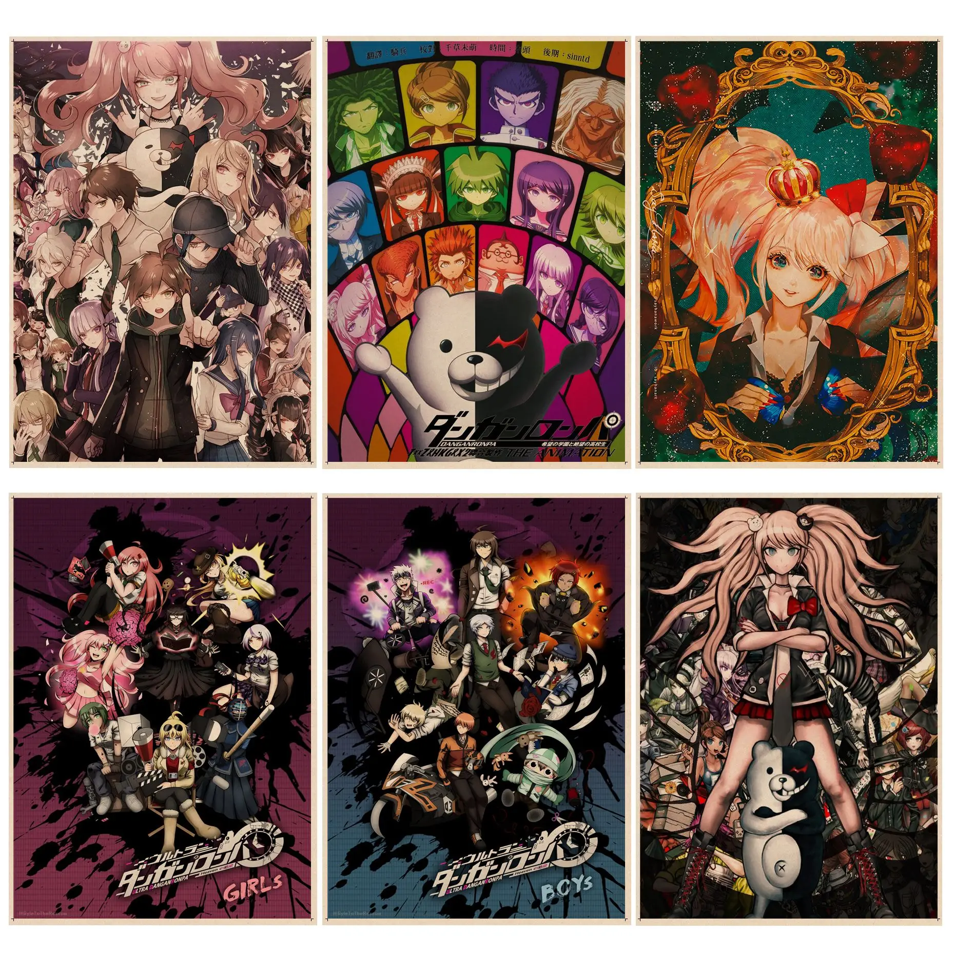 Danganronpa Anime Posters Retro Kraft Paper Sticker DIY Room Bar Cafe Aesthetic Art Wall Painting
Danganronpa Anime Posters Retro Kraft Paper Sticker DIY Room Bar Cafe Aesthetic Art Wall Painting