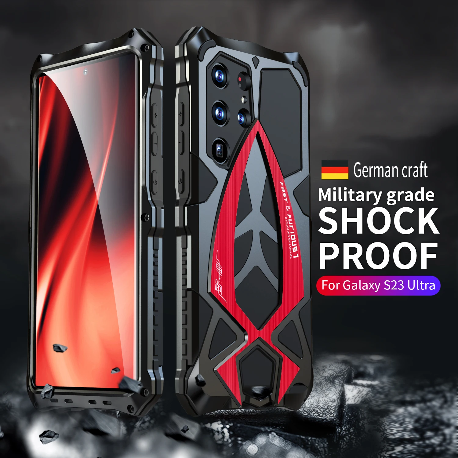 Original Luphie Metal Armor For Samsung Galaxy S23 Ultra Case Military Shockproof Rubber Full Rugged Cover Funda S23U Shell Skin
Original Luphie Metal Armor For Samsung Galaxy S23 Ultra Case Military Shockproof Rubber Full Rugged Cover Funda S23U Shell Skin