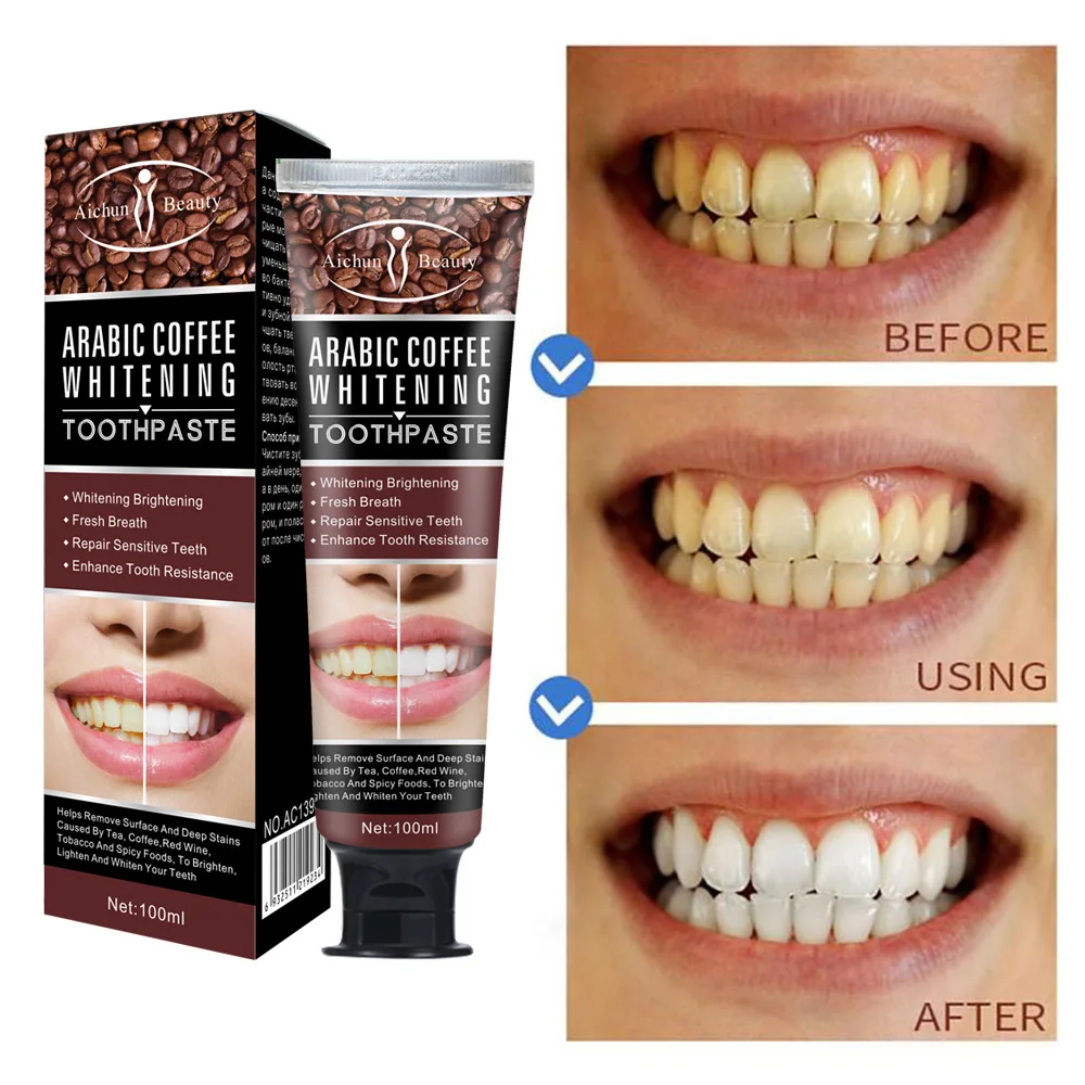 Teeth Whitening Toothpaste Remove Plaque Stains Coffee Stains Tea Stains Fresh Breath Brighten Teeth Cleaning Oral Hygiene Care
Teeth Whitening Toothpaste Remove Plaque Stains Coffee Stains Tea Stains Fresh Breath Brighten Teeth Cleaning Oral Hygiene Care