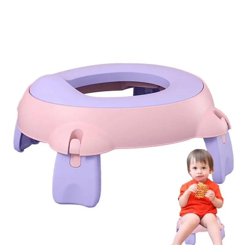 

Foldable Travel Potty Seat Boys Potty Training Toilet Seat Toddler Toilet Seat Anti-Rollover Splashproof Poop Bag Space Design