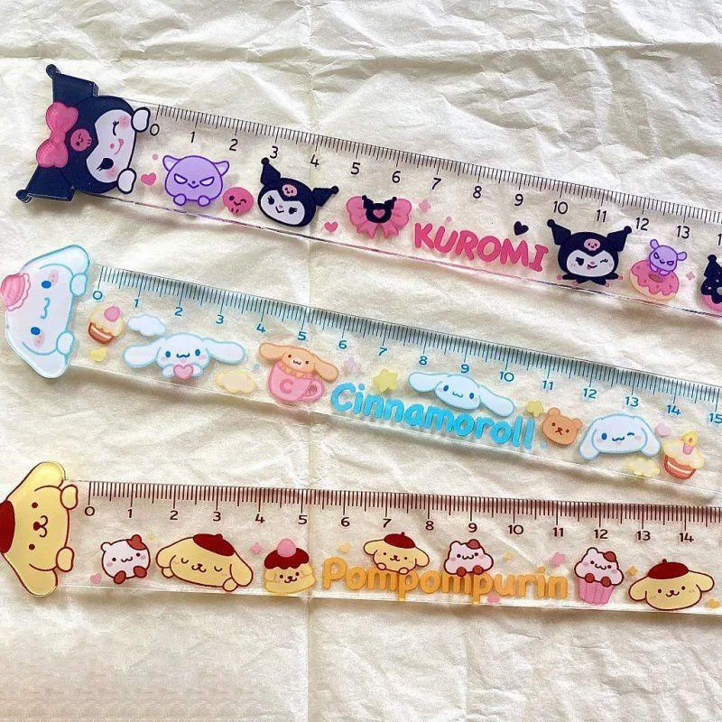 Kawaii Sanrio Ruler Cute Hellokittys Kuromi My Melody Cinnamoroll Cartoon Student Measuring Tool Ruler Stationery for Kids Gift
Kawaii Sanrio Ruler Cute Hellokittys Kuromi My Melody Cinnamoroll Cartoon Student Measuring Tool Ruler Stationery for Kids Gift