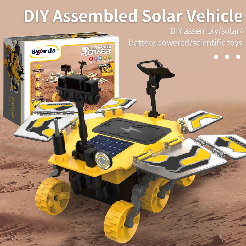 Набор для сборки «сделай сам» на солнечной батарее Mars Rover с электрическим двигателем, обучающая игрушка