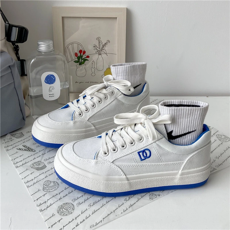 

Маленькие белые женские туфли Весна 2023 Новинка в гонконгском ретро-стиле для студентов дикая Корейская версия повседневной спортивной обуви Ins Tide Shoes