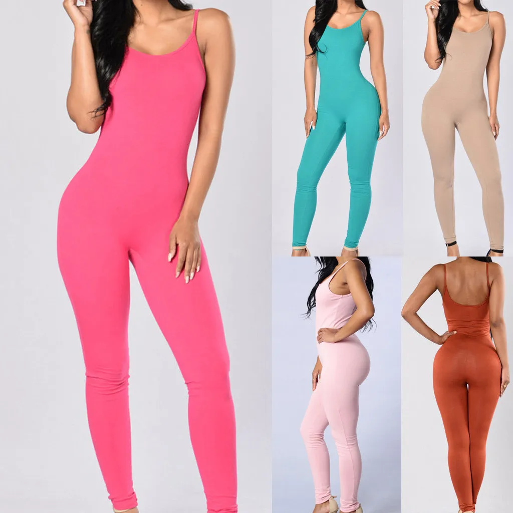 Women Solid O-neck Sexy Slim Yoga Pants Fitness Sleeveless Mid Jumpsuit Jean Jumpsuit for Women
Women Solid O-neck Sexy Slim Yoga Pants Fitness Sleeveless Mid Jumpsuit Jean Jumpsuit for Women