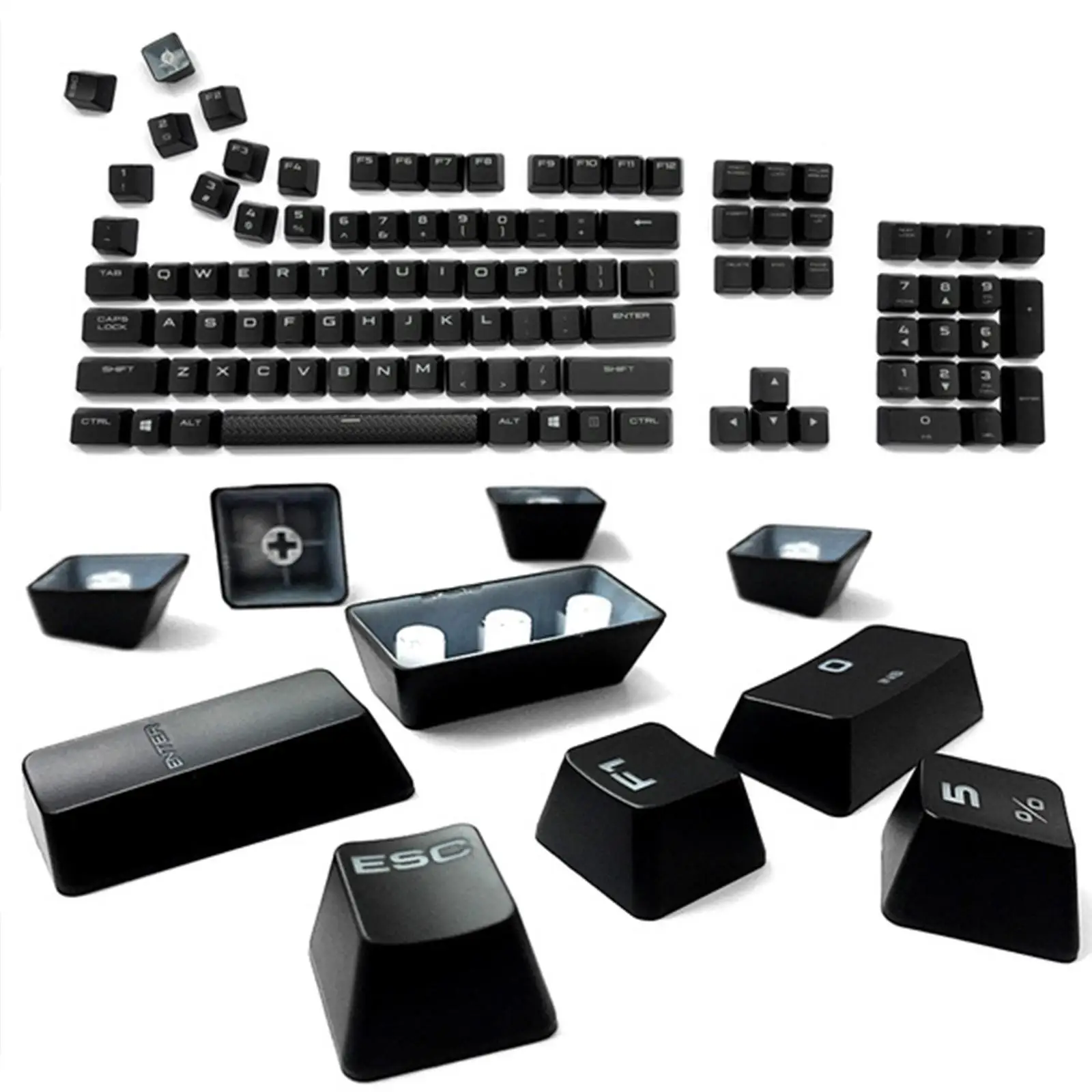 Single keycap for CORSAIR k70 RGB Black Mechanical Keyboard Keycaps CTRL ALT Esc Shift Enter Gaming Keyboard Accessories
Single keycap for CORSAIR k70 RGB Black Mechanical Keyboard Keycaps CTRL ALT Esc Shift Enter Gaming Keyboard Accessories