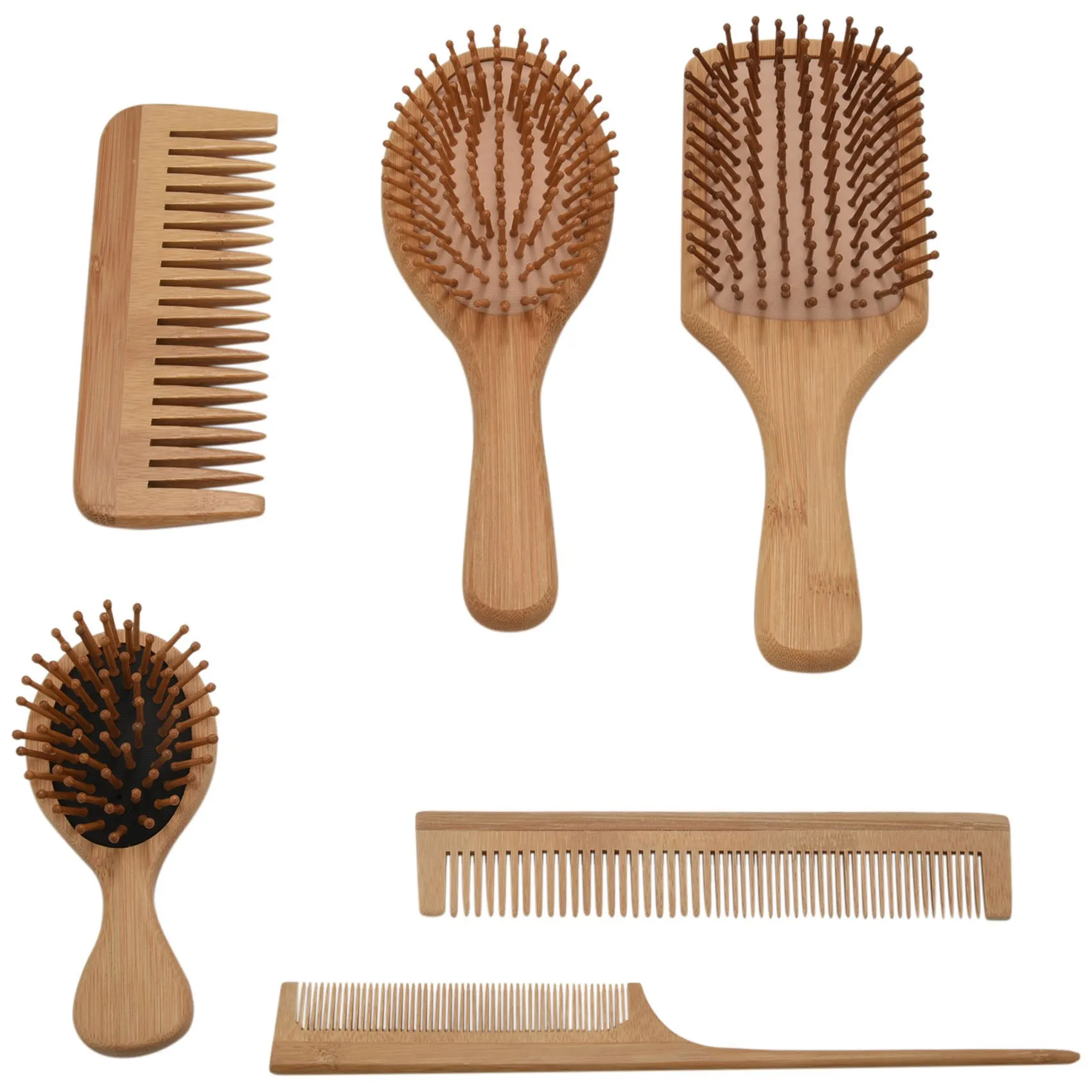 6PC/Set Wood Comb Healthy Paddle Cushion Hair Loss Massage Brush Hairbrush Comb Scalp Hair Care Healthy Bamboo Comb
6PC/Set Wood Comb Healthy Paddle Cushion Hair Loss Massage Brush Hairbrush Comb Scalp Hair Care Healthy Bamboo Comb