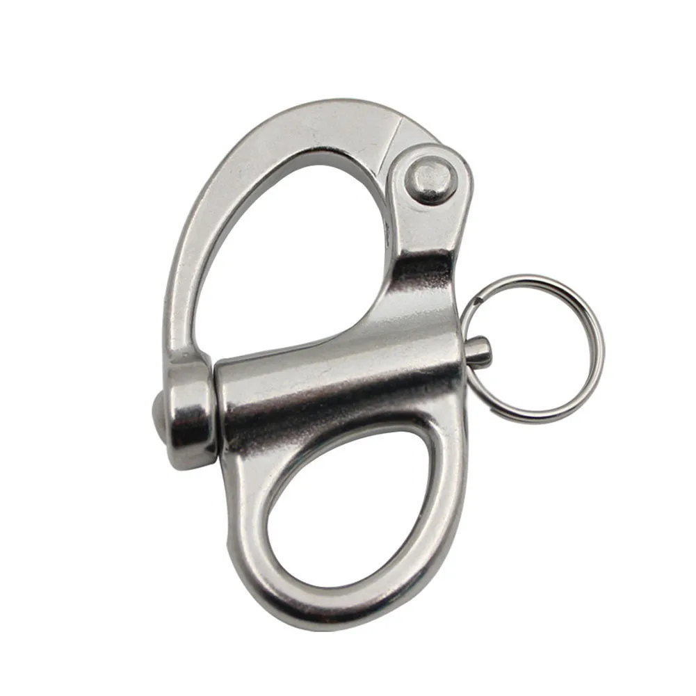 Parts Shackle Eye Fittings Hook Marine Quick Release Replacement Silver Snap Swivel 52mm Accessories Brand New
Parts Shackle Eye Fittings Hook Marine Quick Release Replacement Silver Snap Swivel 52mm Accessories Brand New