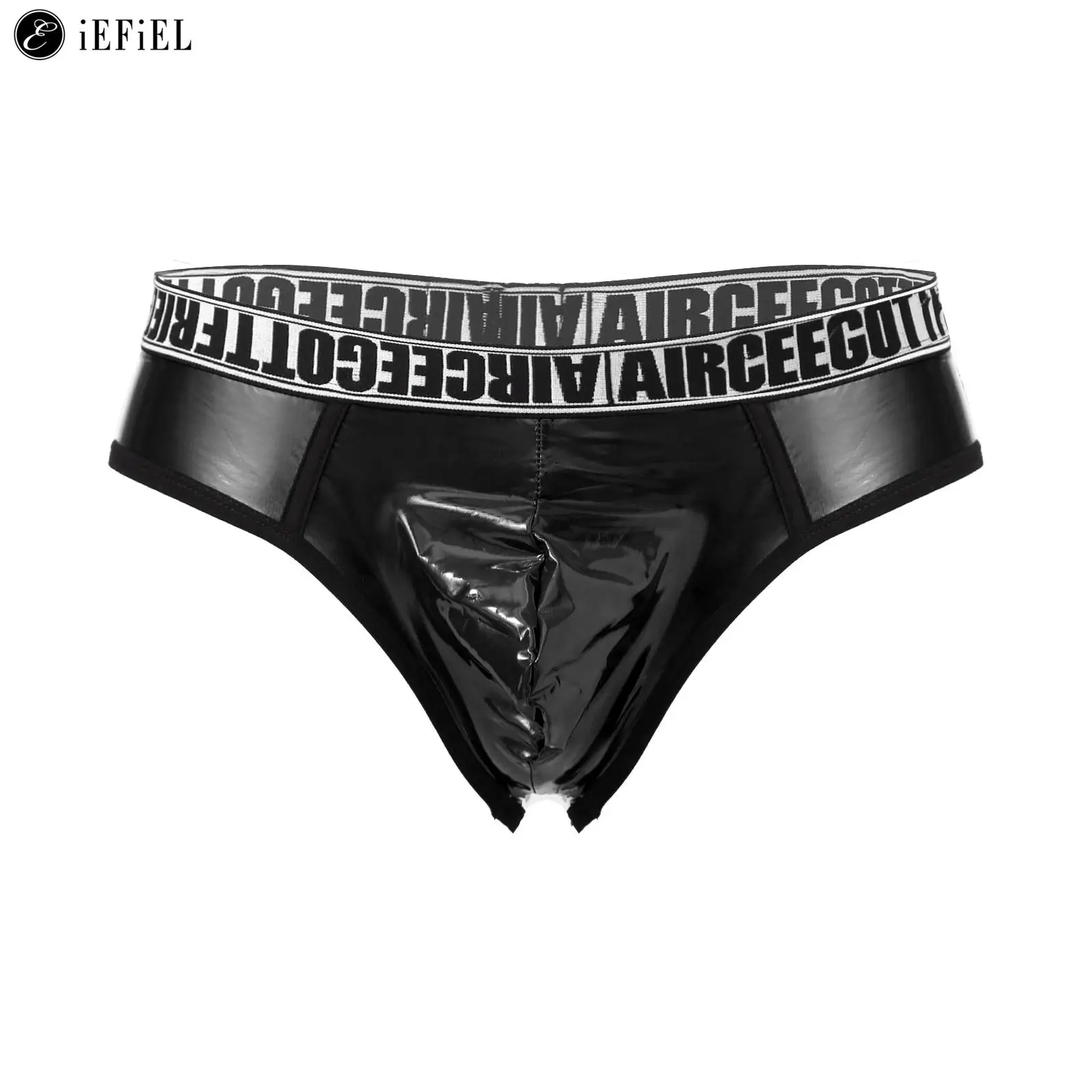 Men's Wet Look Faux Leather Letter Print Bikini Briefs Low Rise Bulge Pouch Panties Stretchy Underwear Underpants 
Men's Wet Look Faux Leather Letter Print Bikini Briefs Low Rise Bulge Pouch Panties Stretchy Underwear Underpants