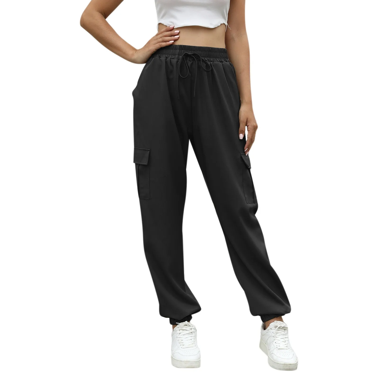Ladies Fashion Casual Work Pants Loose Sweatpants Solid Color Women's Pants Women Casual Pants for Work Out
Ladies Fashion Casual Work Pants Loose Sweatpants Solid Color Women's Pants Women Casual Pants for Work Out