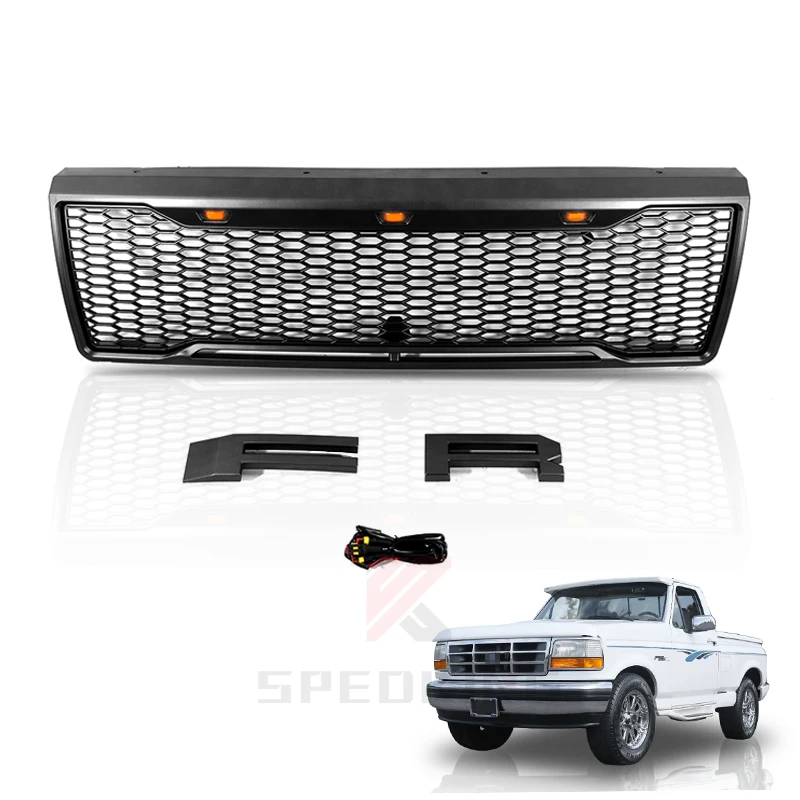 High quality ABS plastics Raptor design grille car grills for ford f150 1992-1996
High quality ABS plastics Raptor design grille car grills for ford f150 1992-1996