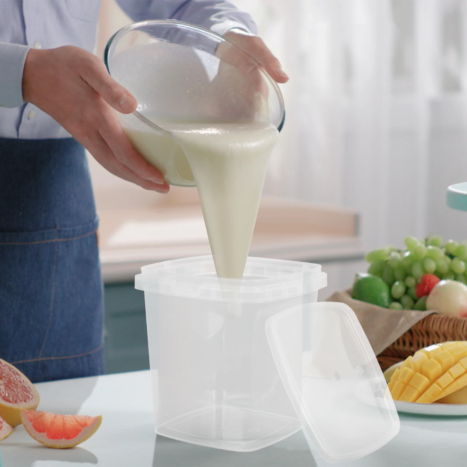 Ice Cream Storage Bucket Freezer Container Clear Tub Bins Containers Pail Lids Treat Tank Buckets Mini Cup Large Lid Big Candy
Ice Cream Storage Bucket Freezer Container Clear Tub Bins Containers Pail Lids Treat Tank Buckets Mini Cup Large Lid Big Candy