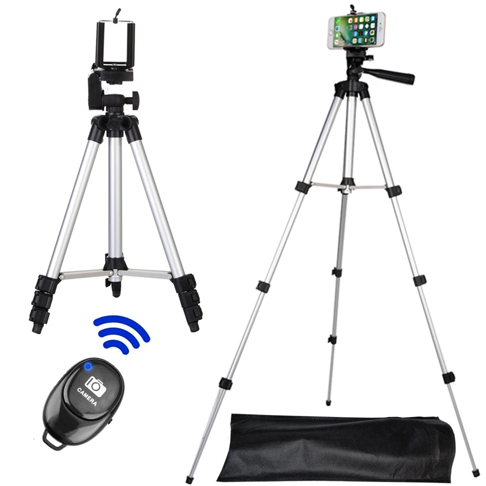 Long tripod Remote Control Self-Timer Camera Shutter Bluetooth-compatible Clip Holder Tripod Sets Kit For phone Stand holder
Long tripod Remote Control Self-Timer Camera Shutter Bluetooth-compatible Clip Holder Tripod Sets Kit For phone Stand holder