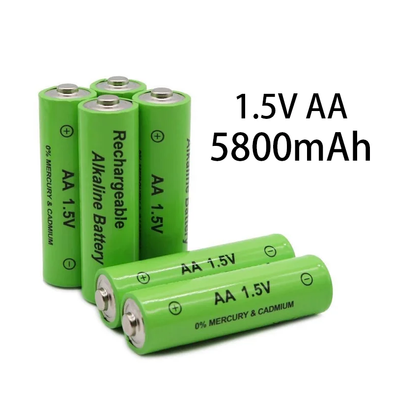 1.5V AA 5800mAh NI-MH Rechargeable Battery 1.5V AA Battery for Clocks Mice Computers Toys
1.5V AA 5800mAh NI-MH Rechargeable Battery 1.5V AA Battery for Clocks Mice Computers Toys