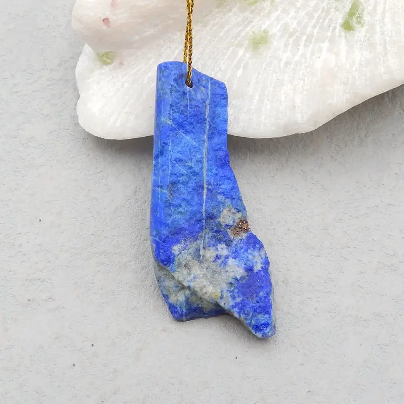 Natural Stone Lapis Lazuli Nugget Pendant Bead 63x24x8mm 18g Trendy Jewelry Accessory
Natural Stone Lapis Lazuli Nugget Pendant Bead 63x24x8mm 18g Trendy Jewelry Accessory