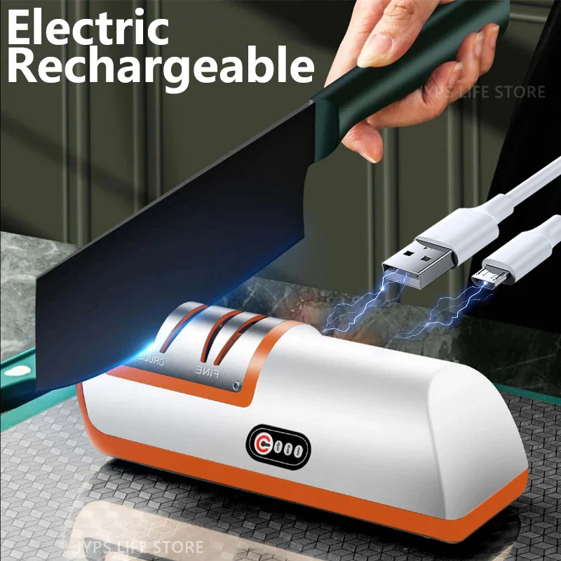 USB Electric Knife Sharpener Automatic Adjustable Rechargable Sharpener Knives Scissor Sharpening Stone Kitchen Tool Grinder
USB Electric Knife Sharpener Automatic Adjustable Rechargable Sharpener Knives Scissor Sharpening Stone Kitchen Tool Grinder