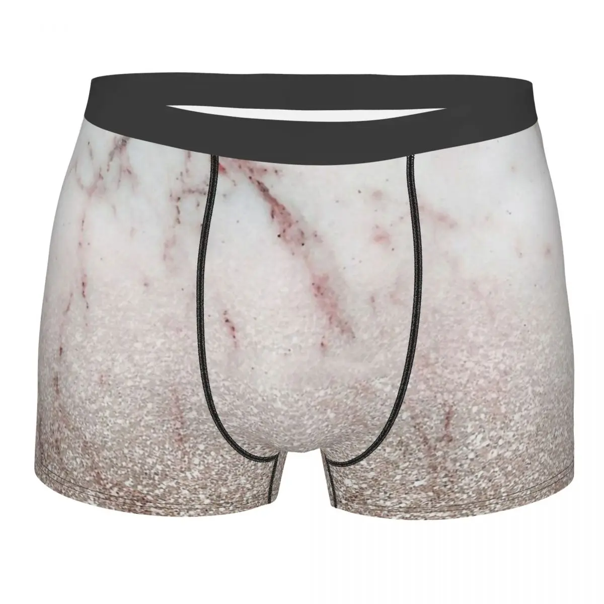 

Glitter Ombre Pink Marble Rose Gold Glitter Design Art Underpants Homme Panties Men's Underwear Ventilate Shorts Boxer Briefs