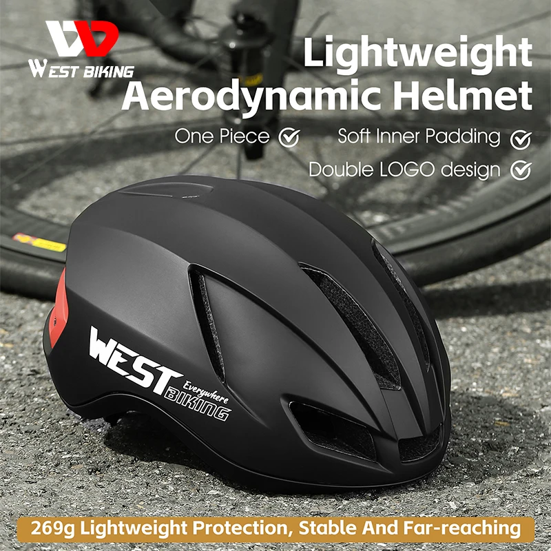 

WEST BIKING велосипедный шлем, встроенный легкий шлем для горного и шоссейного велосипеда для мужчин и женщин, безопасный шлем для велоспорта на открытом воздухе с задним фонарем