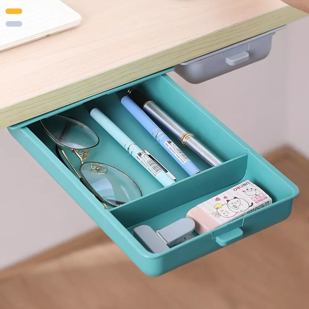 NEW Under Desk Drawer Adhesive Storage Box For Office Pen Holder Hidden Sorting Box Kitchen Knife Fork Storage Tray Organizer
NEW Under Desk Drawer Adhesive Storage Box For Office Pen Holder Hidden Sorting Box Kitchen Knife Fork Storage Tray Organizer