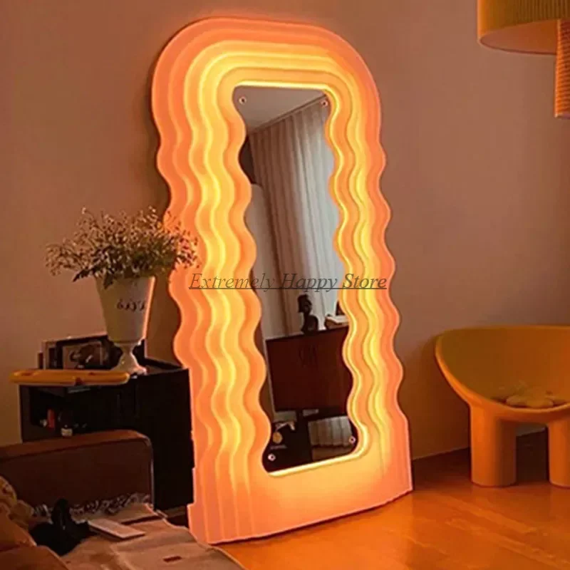 Bedroom Luxury Wall Mirrors Nordic Led Rectangle Designer Decorative Mirrors Minimalist Full Length Spiegel Home Decorations
Bedroom Luxury Wall Mirrors Nordic Led Rectangle Designer Decorative Mirrors Minimalist Full Length Spiegel Home Decorations