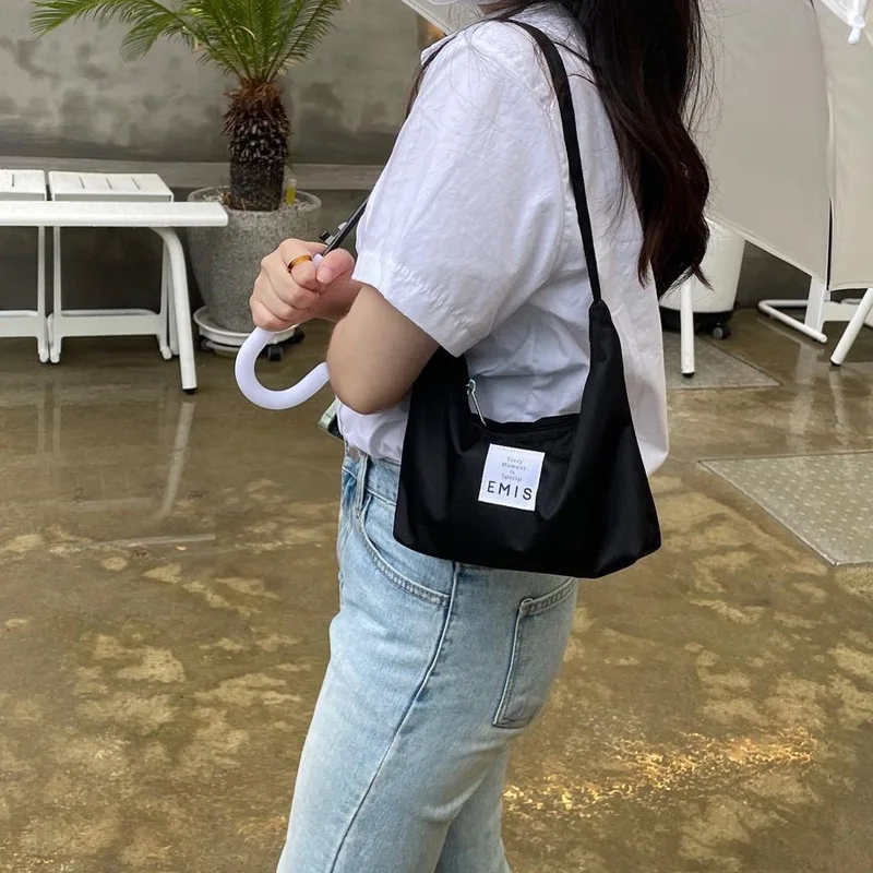 Candy Color Women's Underarm Bag Portable Nylon Female Shoulder Bags Fashion Designer Ladies Small Tote Purse Handbags
Candy Color Women's Underarm Bag Portable Nylon Female Shoulder Bags Fashion Designer Ladies Small Tote Purse Handbags